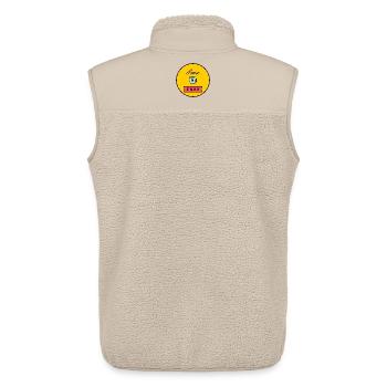 Jahrestag. Jubiläumsdekade. Humor. komisch - Unisex Sherpaweste von Stanley/Stella - Beige - Hinten - AI Model Male 178 light (178cm)