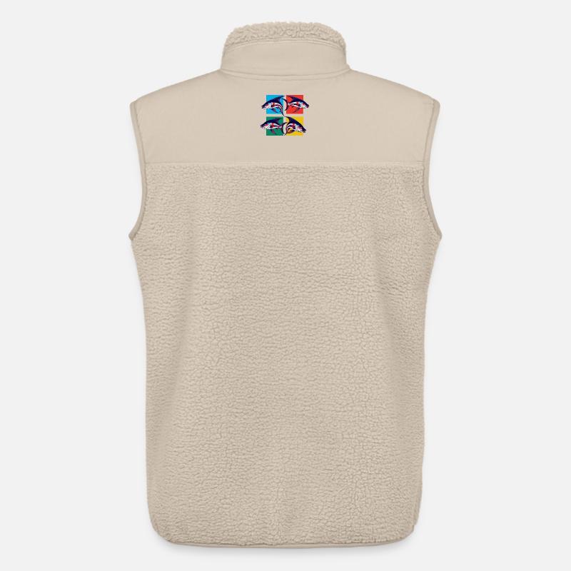 Fische - Unisex Sherpaweste von Stanley/Stella - Beige