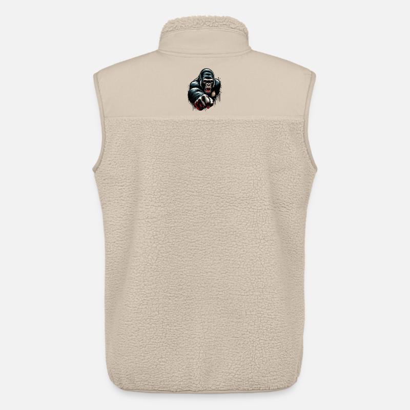 Gorilla - Unisex Sherpaweste von Stanley/Stella - Beige