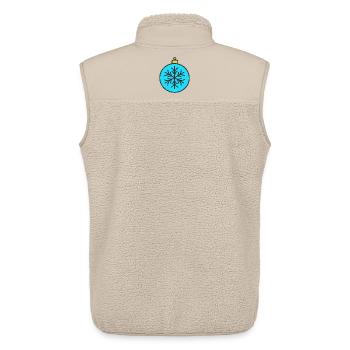 Bagatelle - Veste sans manches sherpa unisexe Stanley/Stella - beige - Dos - AI Model Male 178 light (178cm)