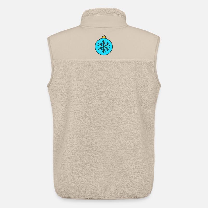 Weihnachtskugel - Unisex Sherpaweste von Stanley/Stella - Beige