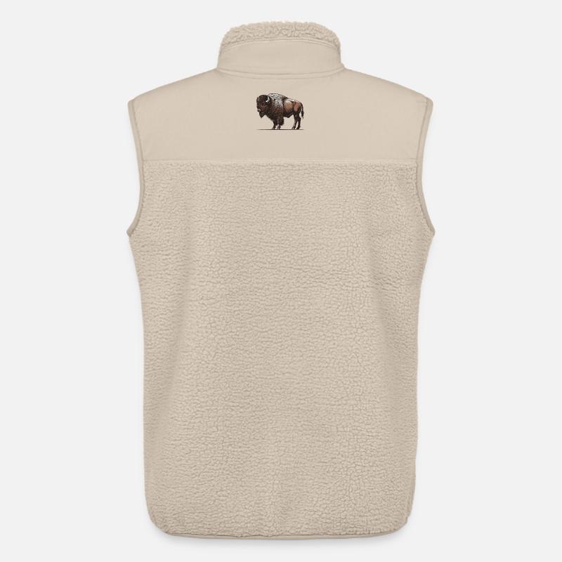 Bison - Unisex Sherpaweste von Stanley/Stella - Beige