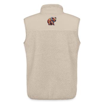 Koala - Unisex Sherpaweste von Stanley/Stella - Beige - Hinten - AI Model Male 178 light (178cm)