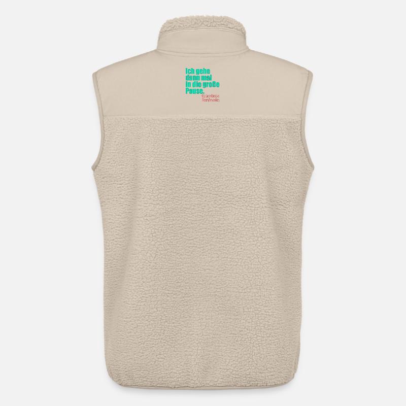 GLÜCKLICHE RENTNERIN RENTE - Unisex Sherpaweste von Stanley/Stella - Beige