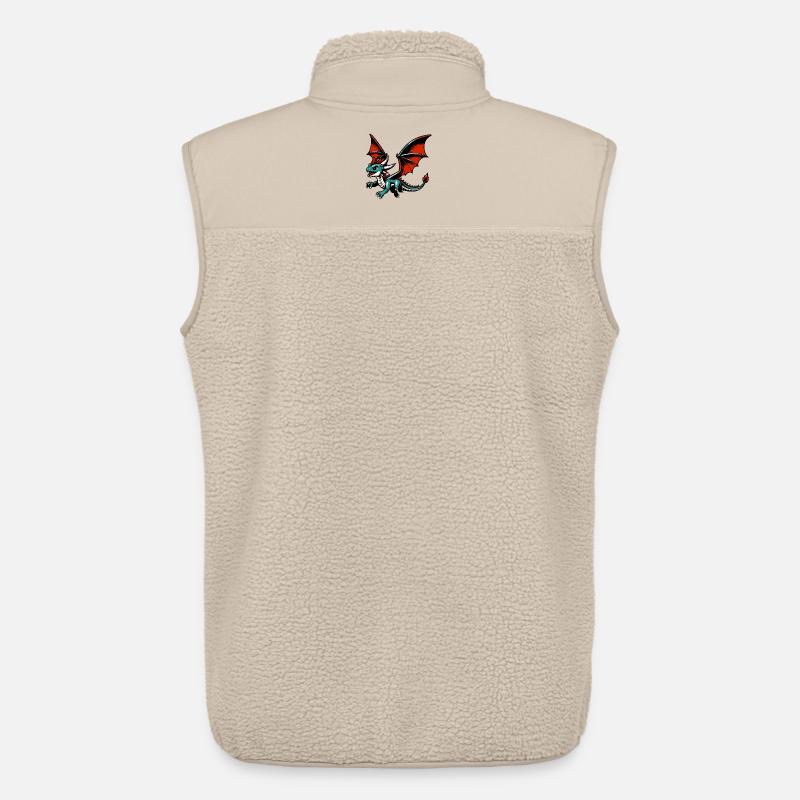 Drache - Unisex Sherpaweste von Stanley/Stella - Beige