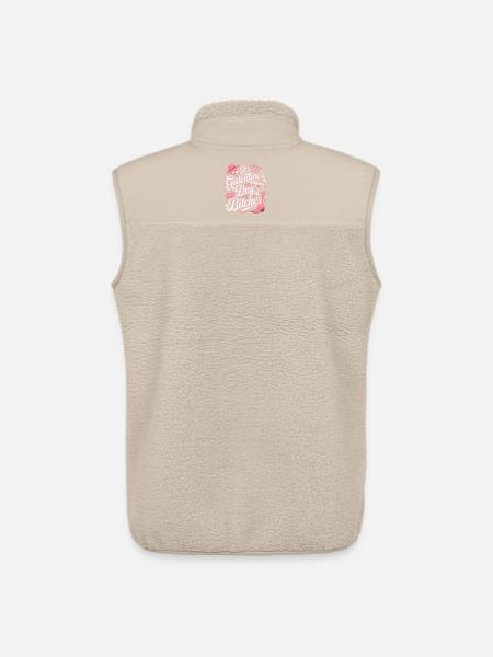 Galentine's Day Funny Party - Unisex Sherpa Gilet by Stanley/Stella - beige