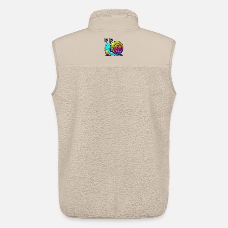 Escargot - Veste sans manches sherpa unisexe Stanley/Stella - beige