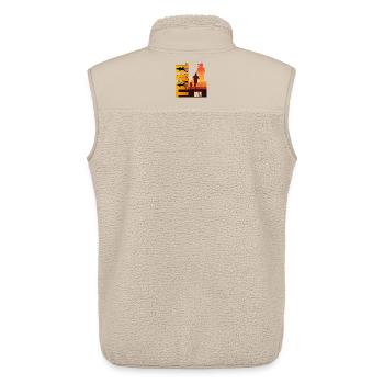 Trail Running - Unisex Sherpaweste von Stanley/Stella - Beige - Hinten - AI Model Male 178 light (178cm)