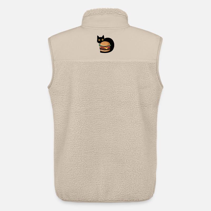 Burger Katze - Unisex Sherpaweste von Stanley/Stella - Beige