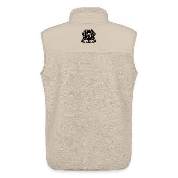 Terre-Neuve - Veste sans manches sherpa unisexe Stanley/Stella - beige - Dos - AI Model Male 178 light (178cm)
