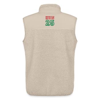 HONGRIE, Hongrie - Veste sans manches sherpa unisexe Stanley/Stella - beige - Dos - AI Model Male 178 light (178cm)
