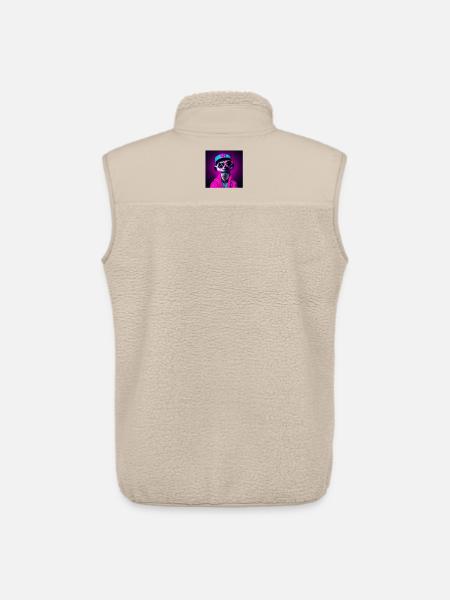 suricate, suricate humour, suricate rigolo - Veste sans manches sherpa unisexe Stanley/Stella - beige