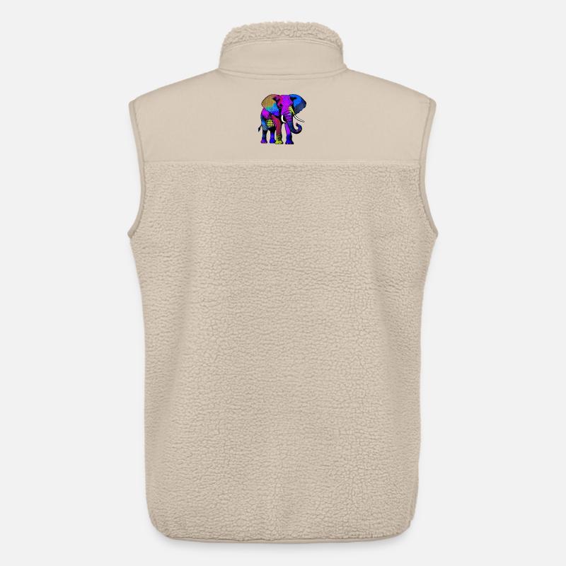 Elefant - Unisex Sherpaweste von Stanley/Stella - Beige