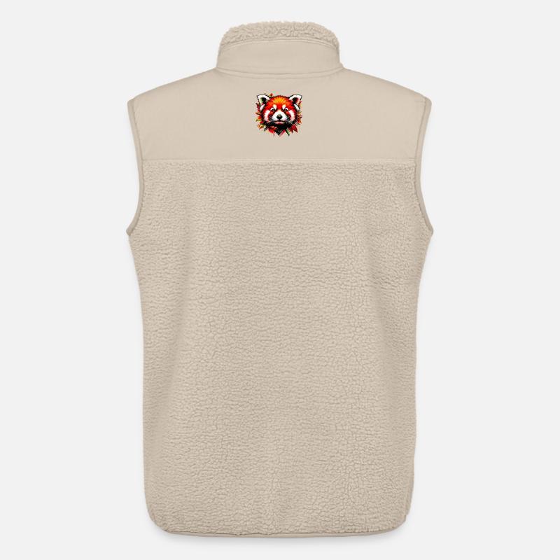 Kleiner Panda - Unisex Sherpaweste von Stanley/Stella - Beige