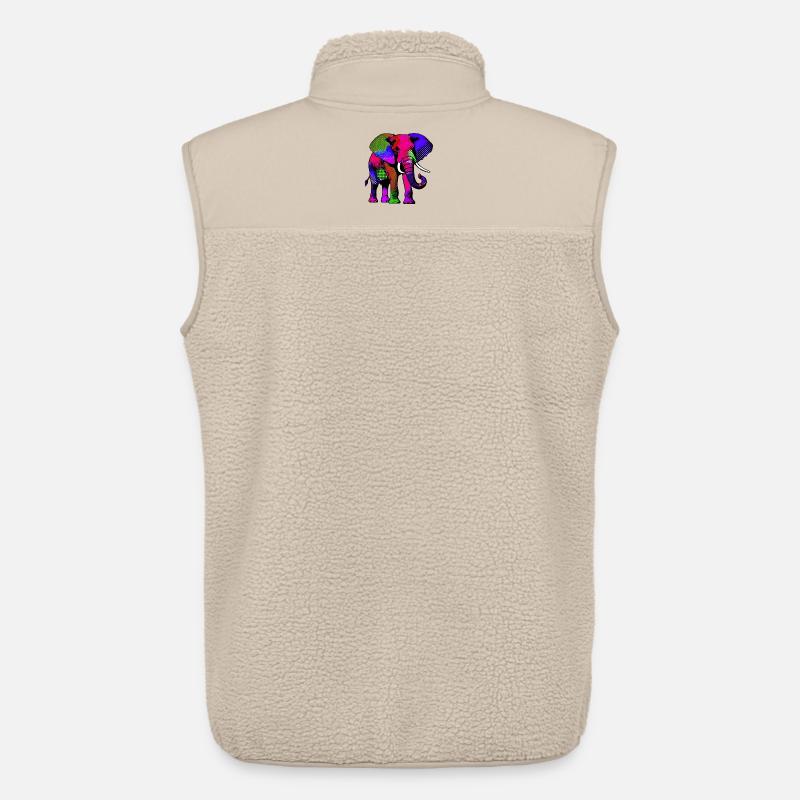 Elefant - Unisex Sherpaweste von Stanley/Stella - Beige