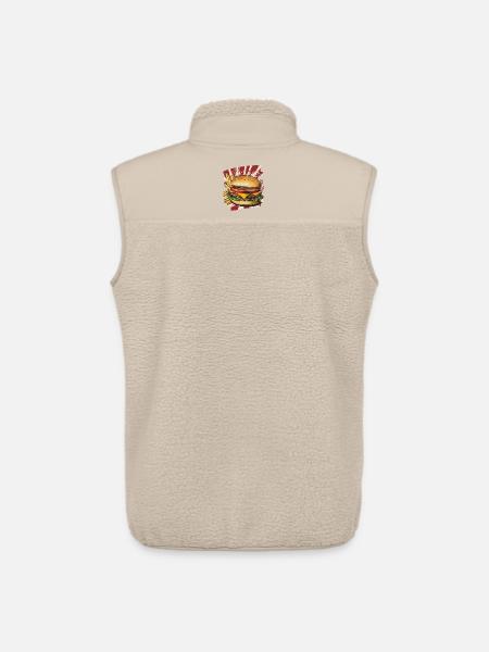Burger und Fritten Retro - Unisex Sherpaweste von Stanley/Stella - Beige