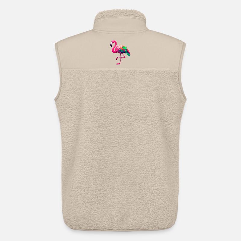 Flamingo - Unisex Sherpaweste von Stanley/Stella - Beige