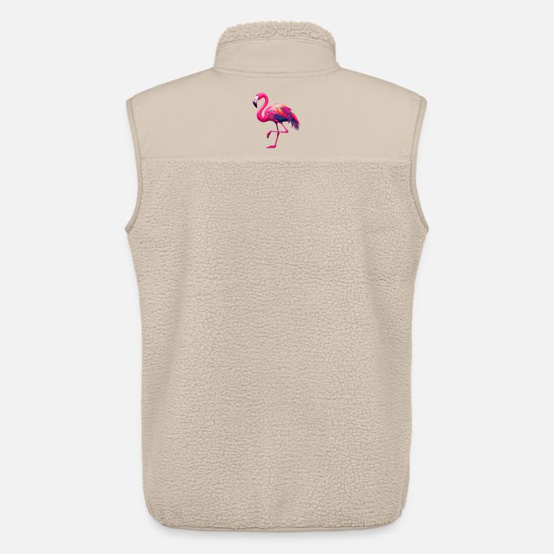 Flamingo - Unisex Sherpaweste von Stanley/Stella - Beige