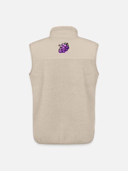 Sweet Grape Design - Unisex Sherpa Gilet by Stanley/Stella - beige