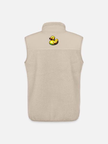 Duckling Duck Duck Duck - Unisex Sherpa Gilet by Stanley/Stella - beige
