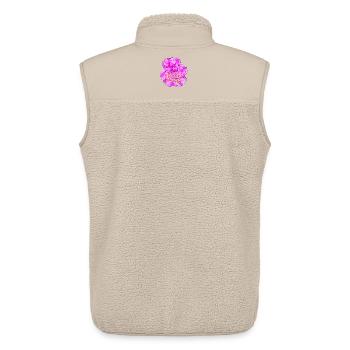 Cotton Candy Thinking swirl - Unisex Sherpaweste von Stanley/Stella - Beige - Hinten - AI Model Male 178 light (178cm)