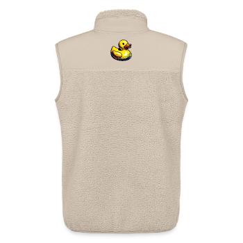 Duckling Duck Duck Duck - Unisex Sherpa Gilet by Stanley/Stella - beige - Back - AI Model Male 178 light (178cm)