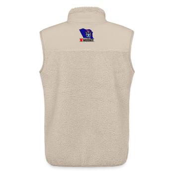 Hinweis Michigan Herz MICHIGAN - Unisex Sherpaweste von Stanley/Stella - Beige - Hinten - AI Model Male 178 light (178cm)