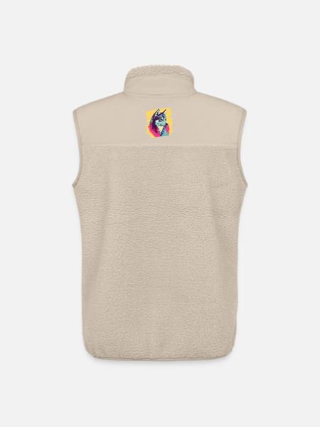 Husky - Unisex Sherpa Gilet by Stanley/Stella - beige