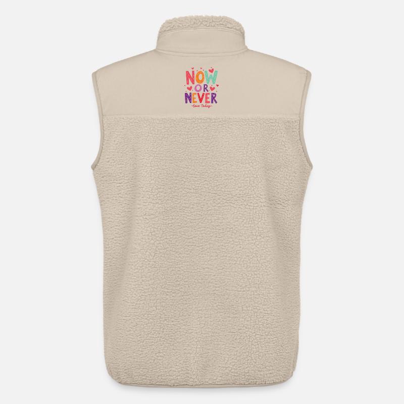 Jetzt oder Nie – Liebe heute! - Unisex Sherpaweste von Stanley/Stella - Beige