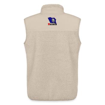 Flag New Hampshire heart NEW HAMPSHIRE - Unisex Sherpa Gilet by Stanley/Stella - beige - Back - AI Model Male 178 light (178cm)
