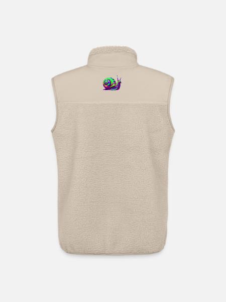 Escargot - Veste sans manches sherpa unisexe Stanley/Stella - beige