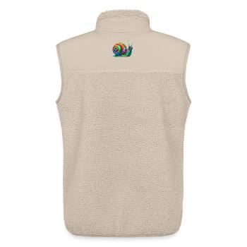 Snail - Unisex Sherpa Gilet by Stanley/Stella - beige - Back - AI Model Male 178 light (178cm)