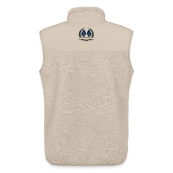 Flags USA Pennsylvania laurel wreath banner - Unisex Sherpa Gilet by Stanley/Stella - beige - Back - AI Model Male 178 light (178cm)
