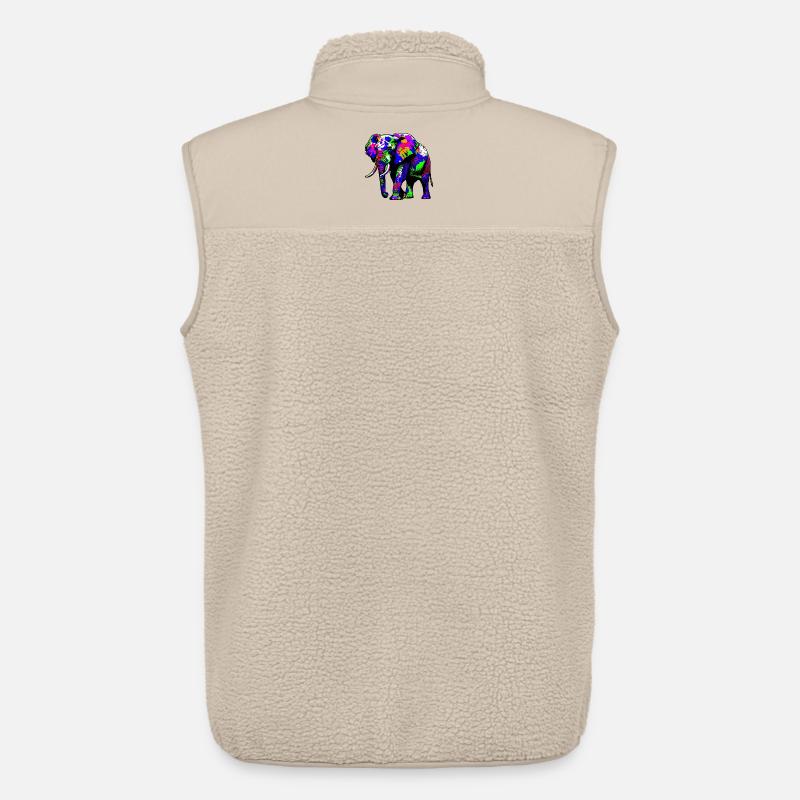 Elefant - Unisex Sherpaweste von Stanley/Stella - Beige