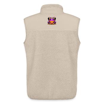 Frog - Unisex Sherpa Gilet by Stanley/Stella - beige - Back - AI Model Male 178 light (178cm)