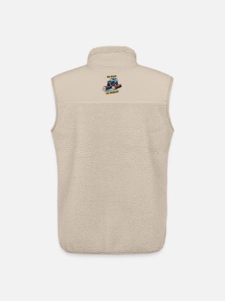 Off-Road Vehicle Driver - Unisex Sherpa Gilet by Stanley/Stella - beige