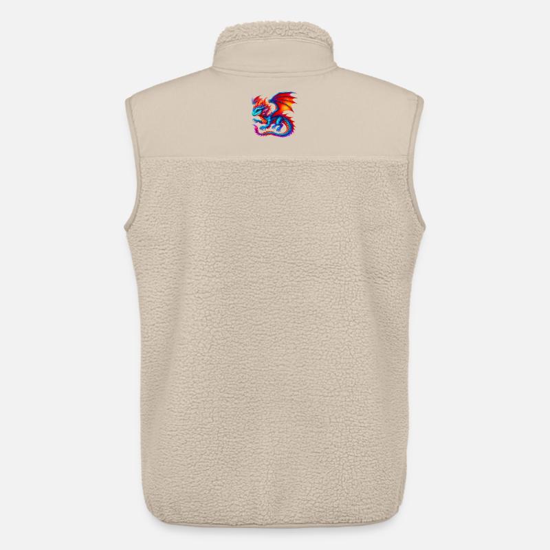 Dragon - Veste sans manches sherpa unisexe Stanley/Stella - beige