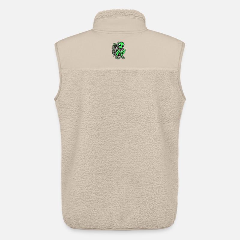 Alien Backpacker Design - Unisex Sherpaweste von Stanley/Stella - Beige