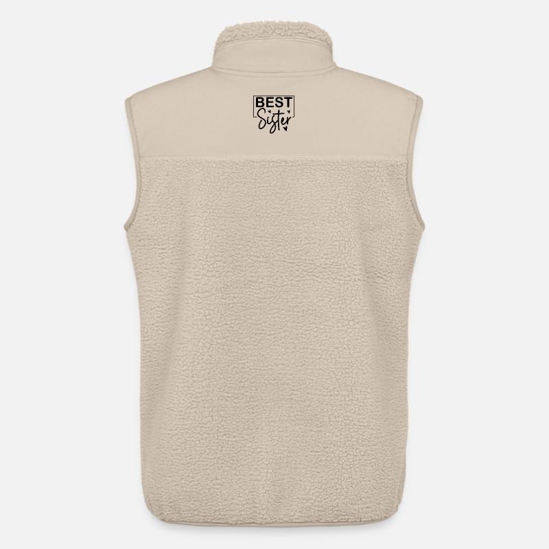 Beste Schwester - Unisex Sherpaweste von Stanley/Stella - Beige