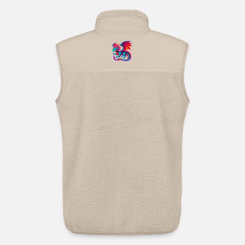 Drache - Unisex Sherpaweste von Stanley/Stella - Beige