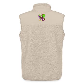 Drache - Unisex Sherpaweste von Stanley/Stella - Beige - Hinten - AI Model Male 178 light (178cm)