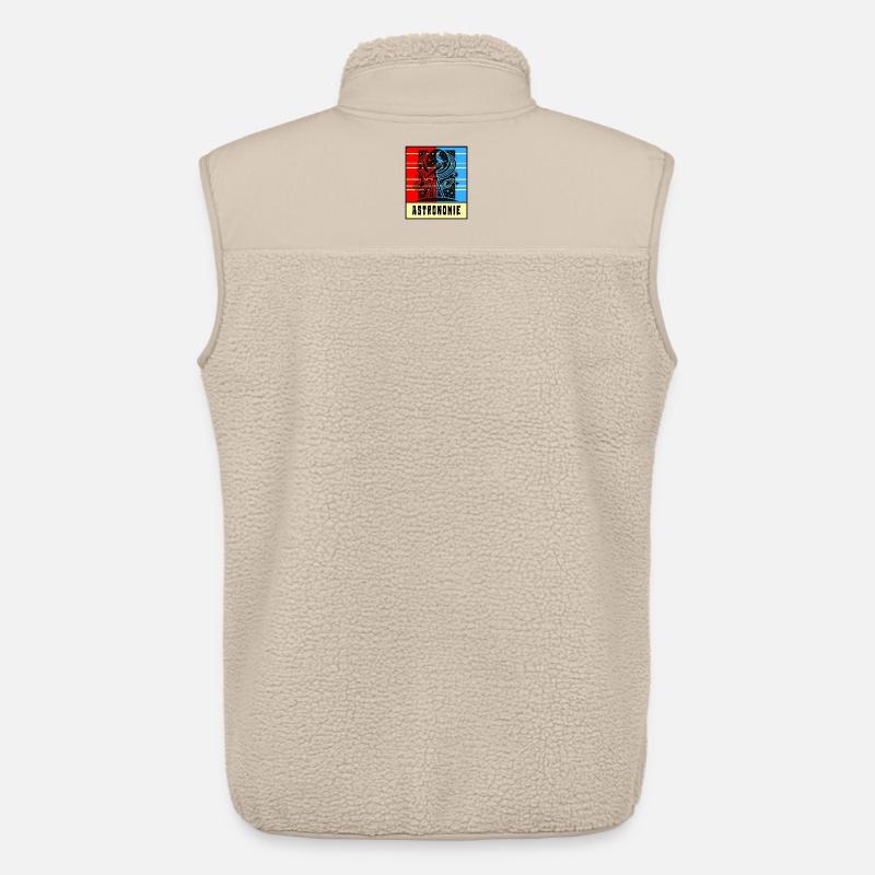 Astronomie Retro Style - Unisex Sherpaweste von Stanley/Stella - Beige