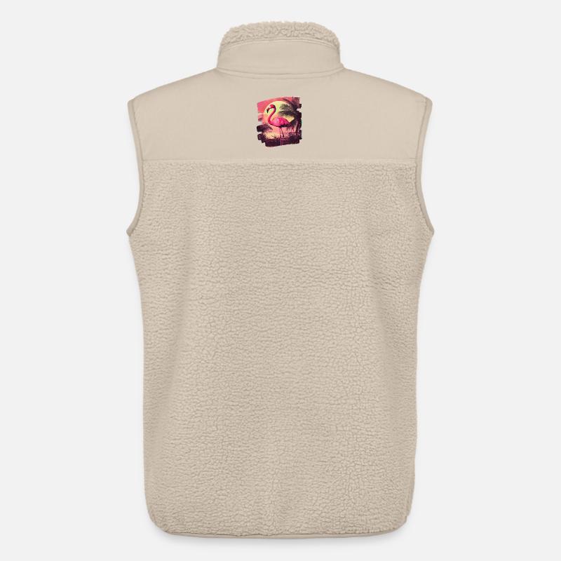 Flamingo - Unisex Sherpaweste von Stanley/Stella - Beige
