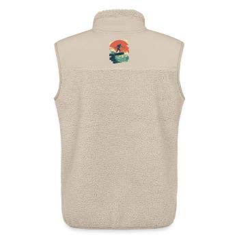 Surfer - Unisex Sherpaweste von Stanley/Stella - Beige - Hinten - AI Model Male 178 light (178cm)