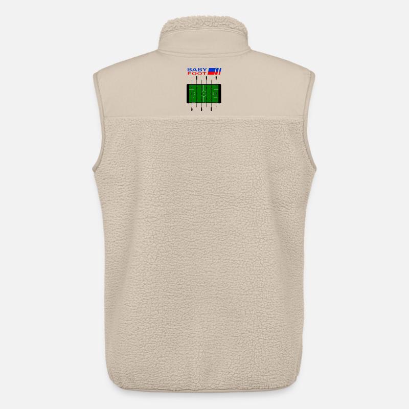 Tischfußball - Unisex Sherpaweste von Stanley/Stella - Beige