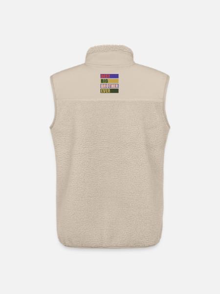 Den bedste storebror nogensinde! Bedste storebror nogensinde - Stanley/Stella unisex sherpavest - beige