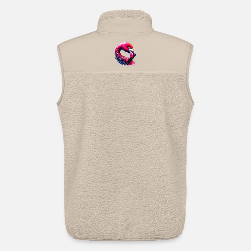 Flamingo - Unisex Sherpaweste von Stanley/Stella - Beige