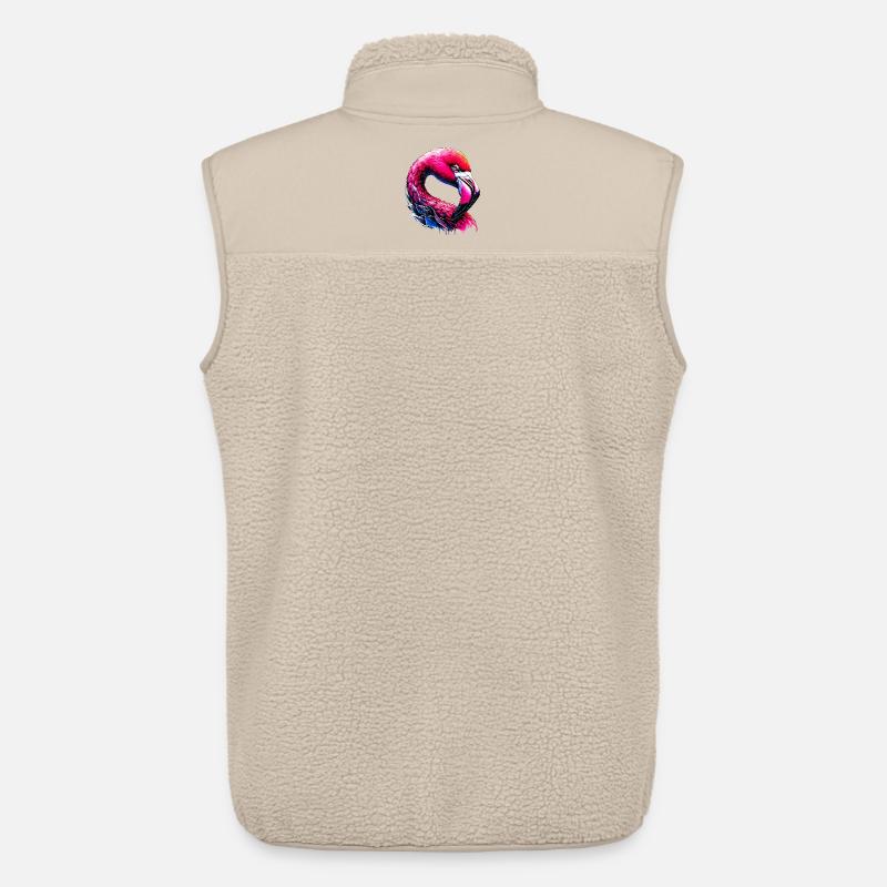 Flamingo - Unisex Sherpaweste von Stanley/Stella - Beige