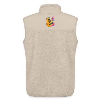Surfer Surfen Surfbrett Surfing - Unisex Sherpaweste von Stanley/Stella - Beige - Hinten - AI Model Male 178 light (178cm)