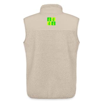 Gartenzwerge mit Axt – Mystisch und Kraftvoll - Unisex Sherpaweste von Stanley/Stella - Beige - Hinten - AI Model Male 178 light (178cm)